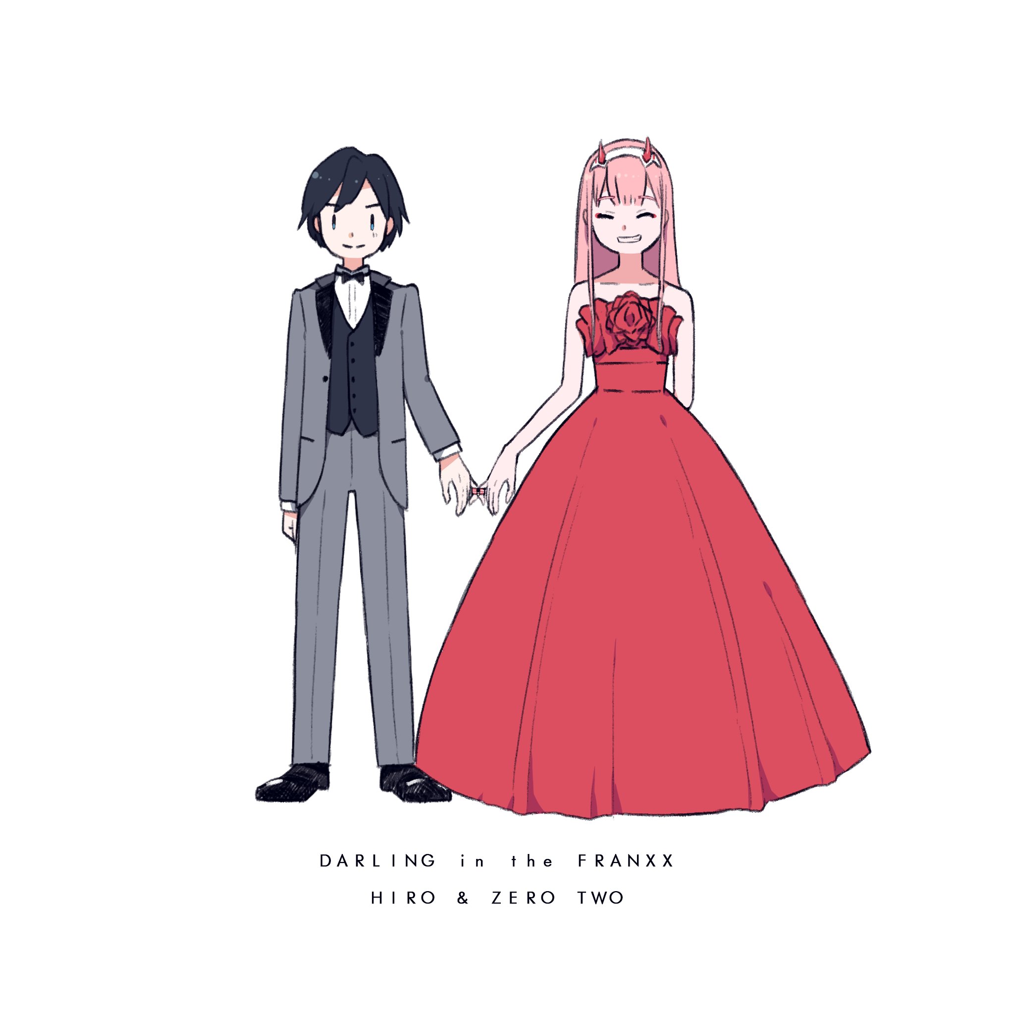Аниме 002 и Хиро свадьба